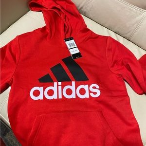 Adidas red hoodie